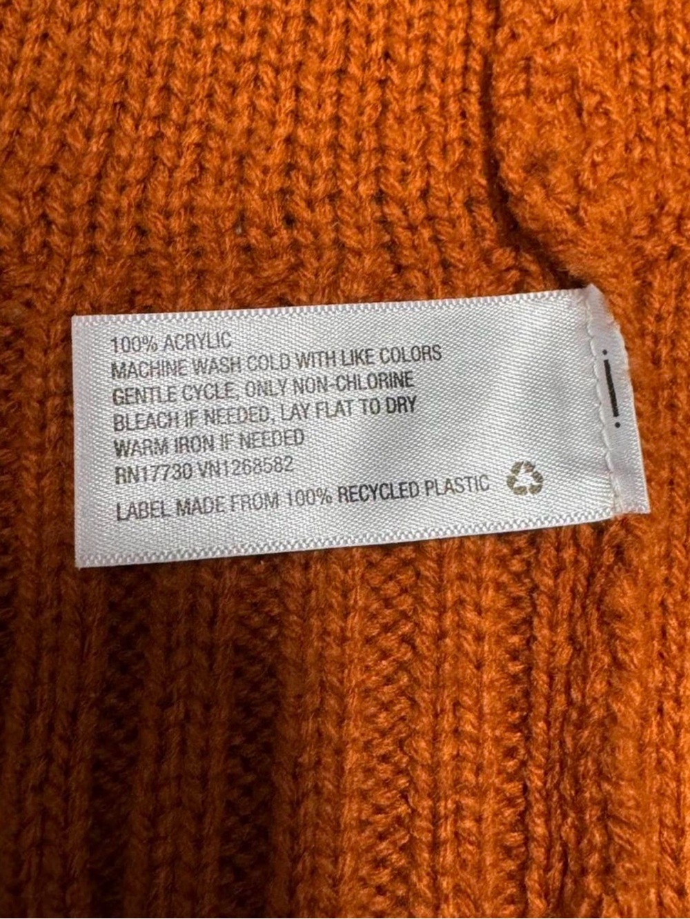 Mossimo Supply Co. Shawl Collar Cable Knit Cardigan - Rust Orange - Picture 7 of 8
